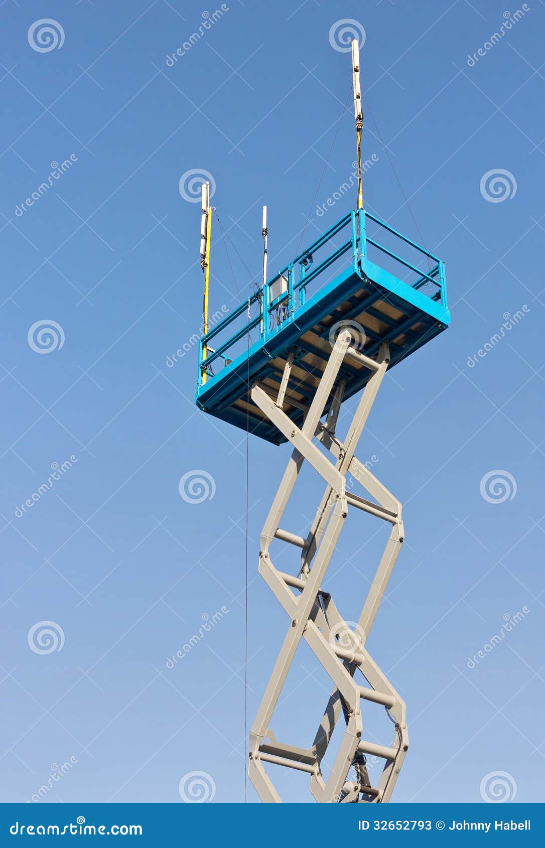 Scissor Lift stock image. Image of long, basket, event 32652793