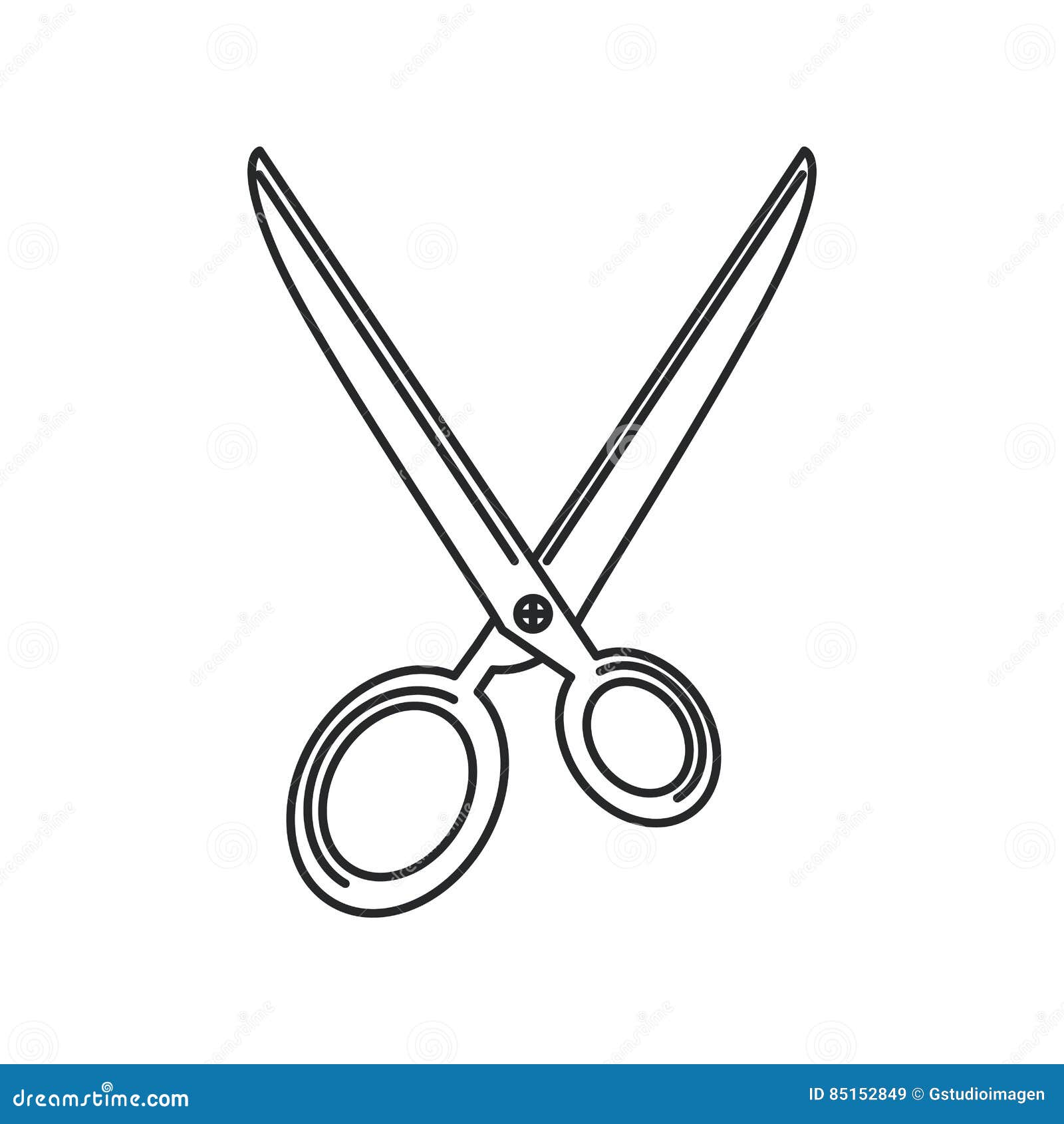Scissor tool icon stock illustration. Illustration of clip 85152849