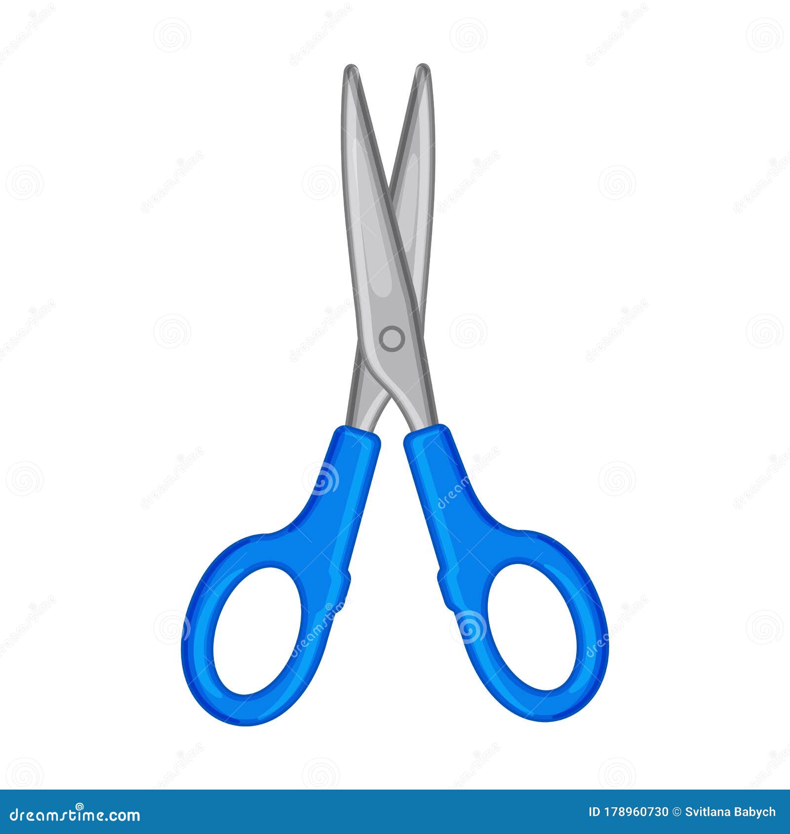 Scissor Vector Icon.Cartoon Vector Icon Isolated on White Background Scissor.  Stock Vector - Illustration of scissors, equipment: 178960730