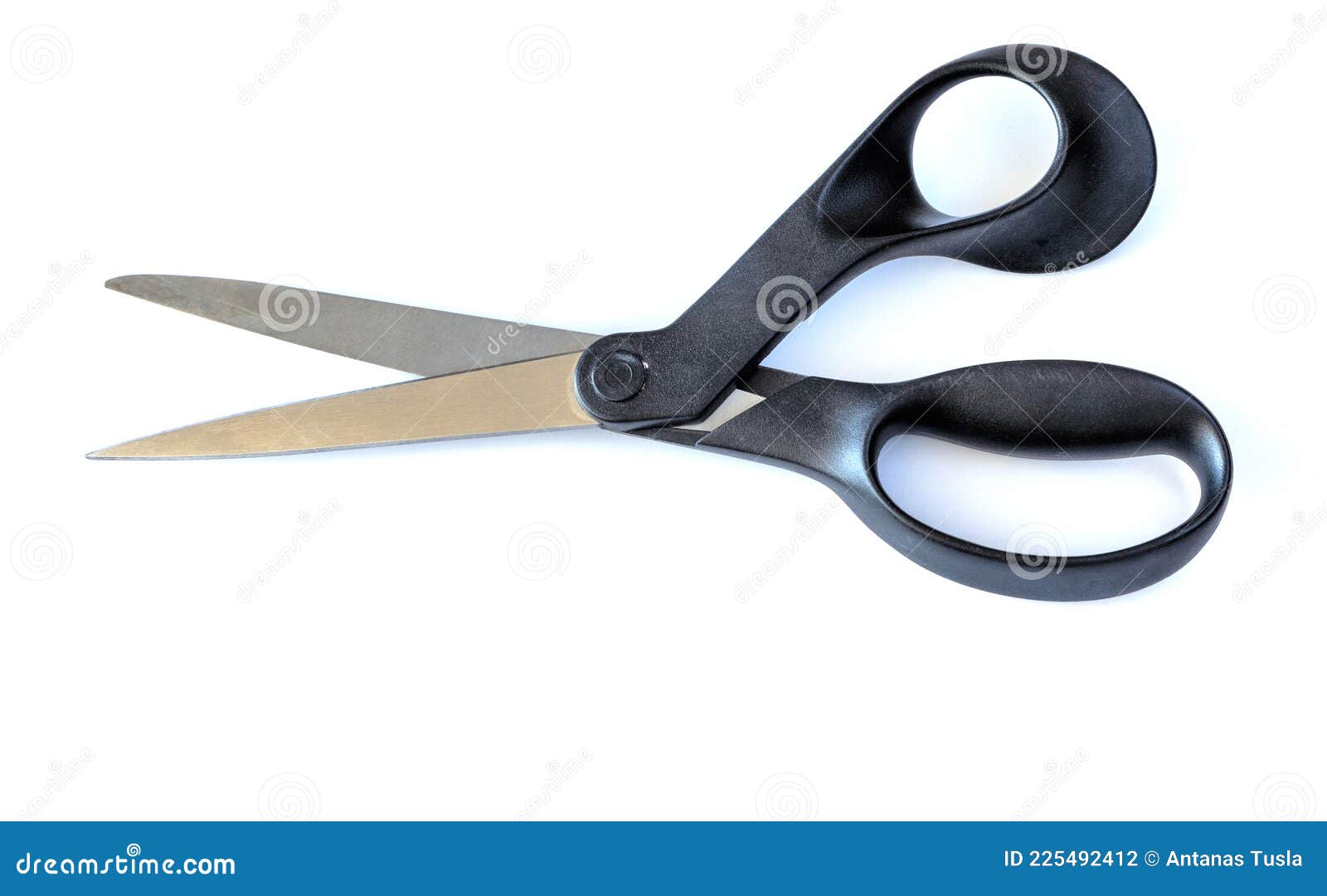 Scissors for Cutting Paper and Thin Materials on a White Background