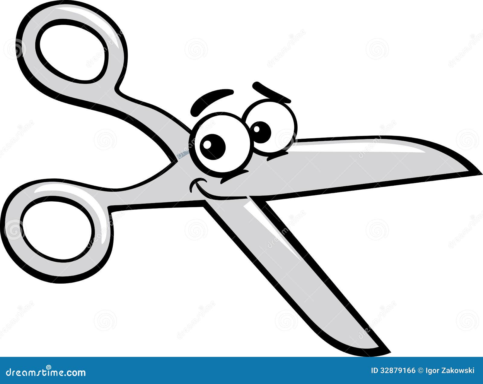 scissors clip art cartoon 