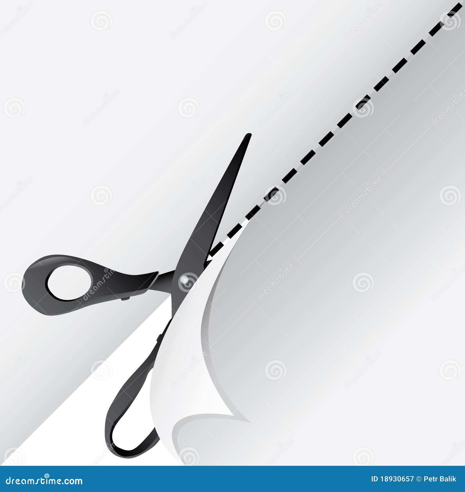 Scissors Cut Paper Royalty Free Stock Photography - Image: 18930657