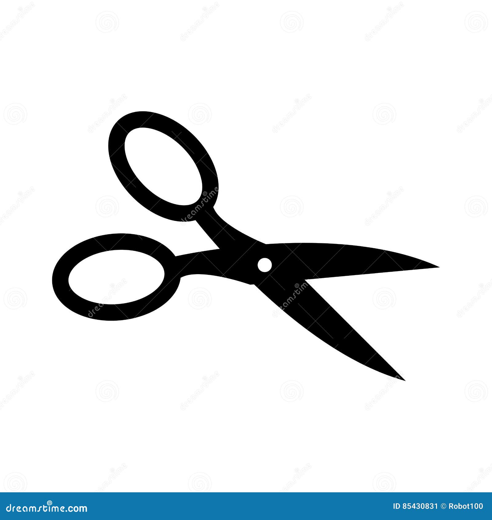 Scissors Sign Isolated. Symbol Cut with Shears Stock Vector