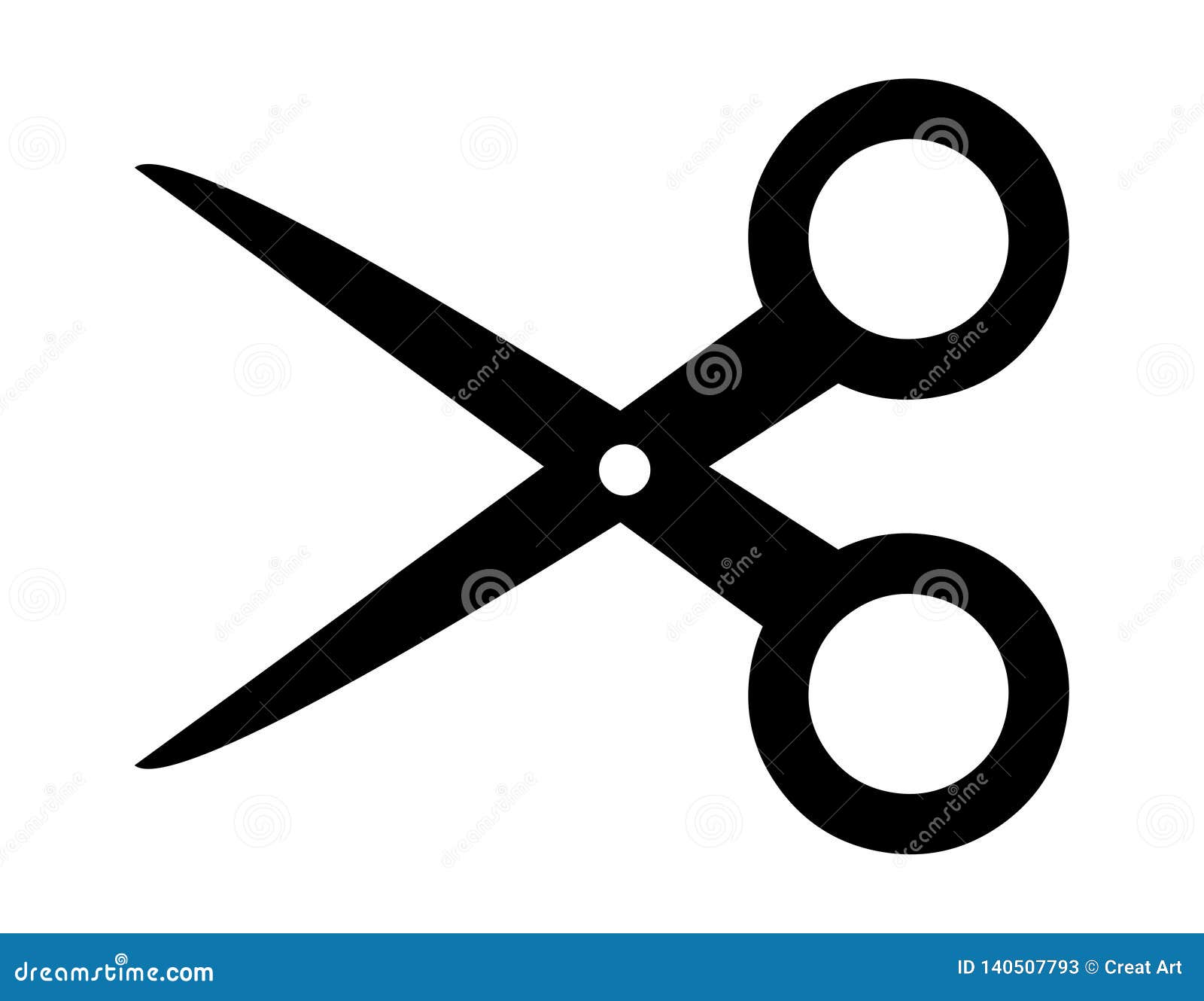 scissors  icon logo
