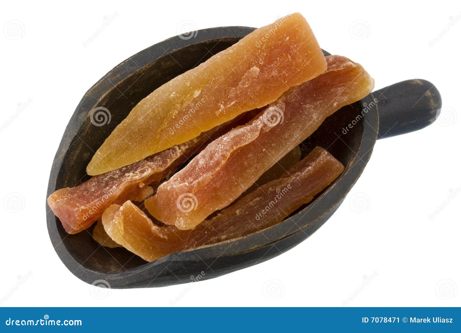 Scoop of Dried Papaya Spears Stock Image Image of scoop, copy 7078471