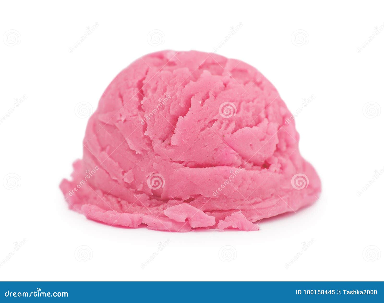 Scoop of pink ice cream stock image. Image of ball, icecream