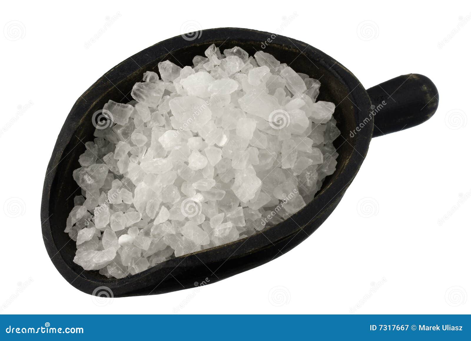 Scoop of rock salt stock image. Image of isolated, white 7317667