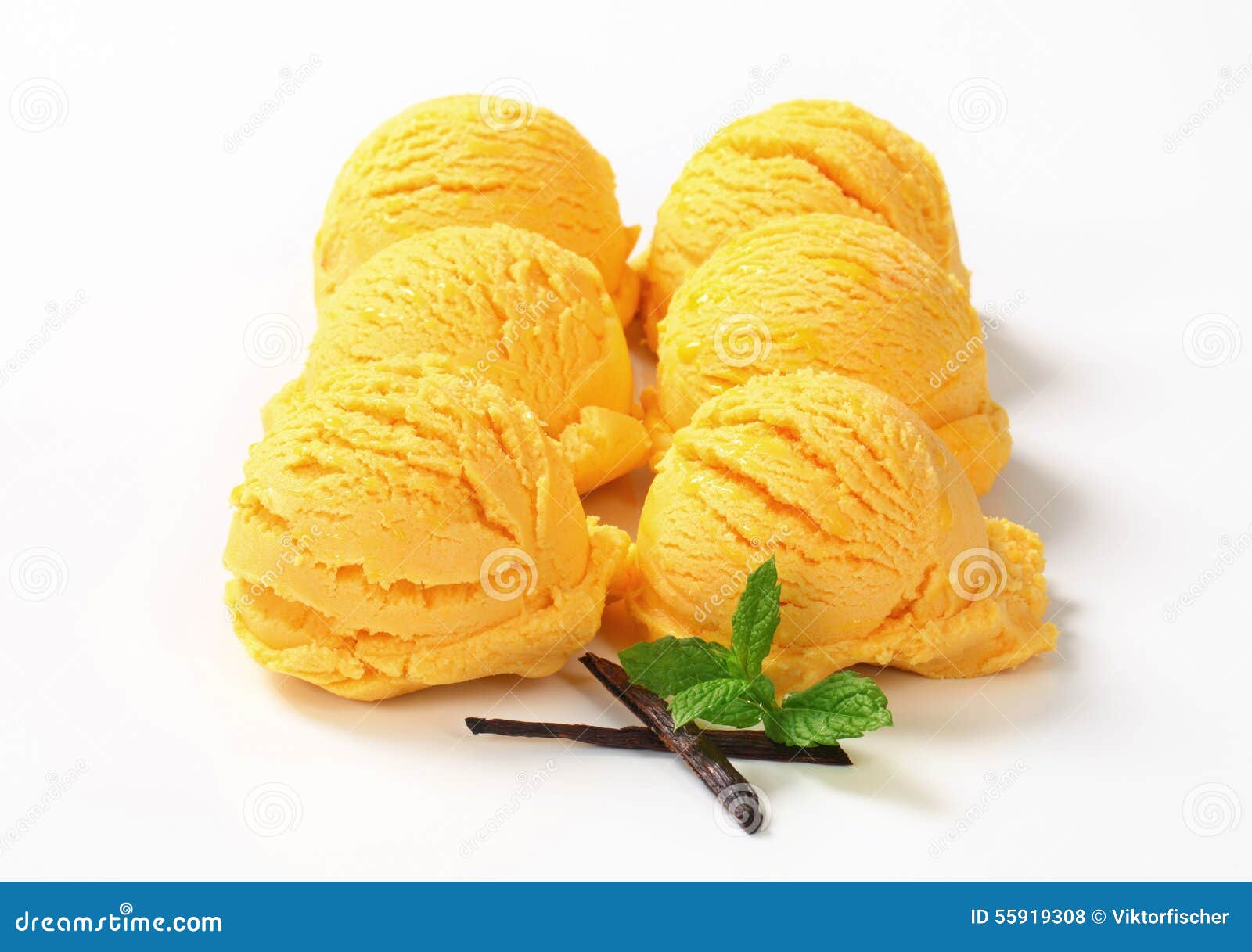 Download Scoops Of Yellow Ice Cream Stock Photo Image Of Closeup 55919308 Yellowimages Mockups