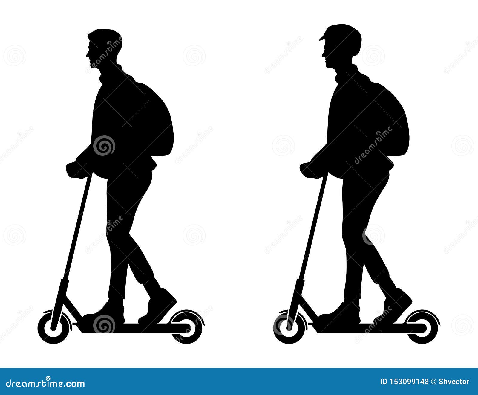 Scooter driver stock illustration. Illustration of electricity 153099148