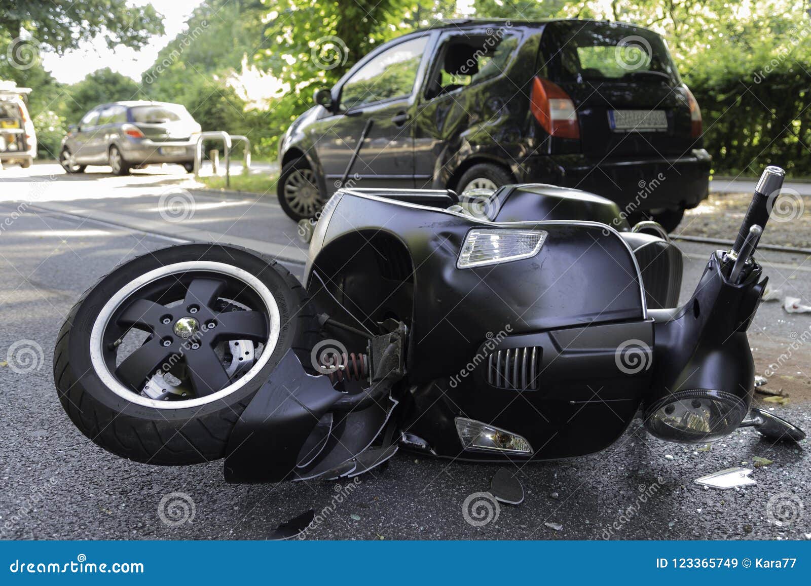 Scooter_accident stock image. Image of motor, transport 123365749