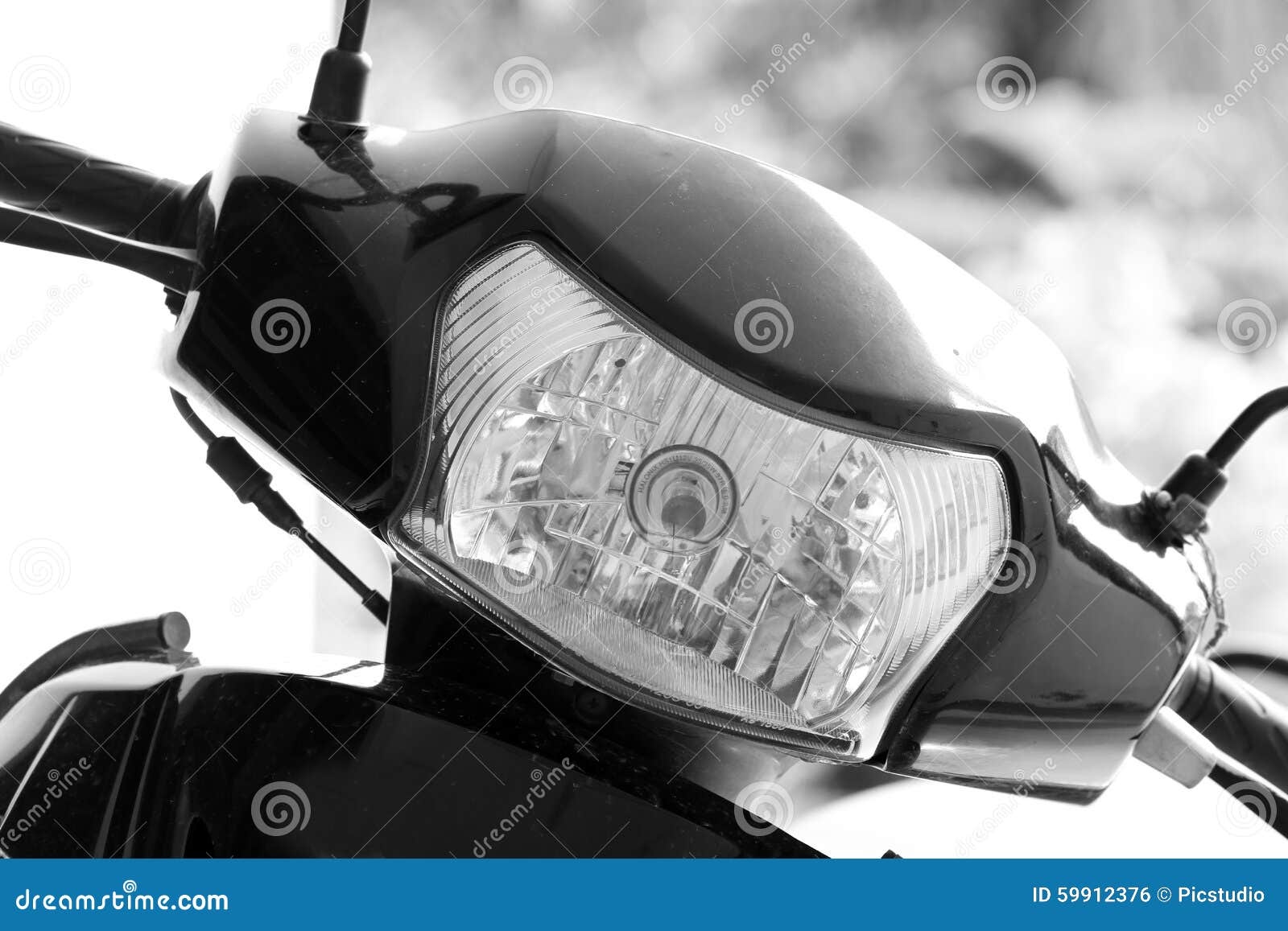 Scooter headlight stock photo. Image of headlight, bulb 59912376