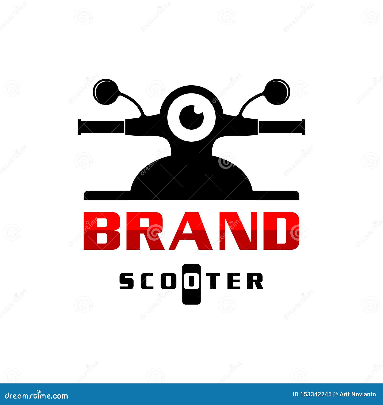 Scooter logo design stock illustration. Illustration of black 153342245