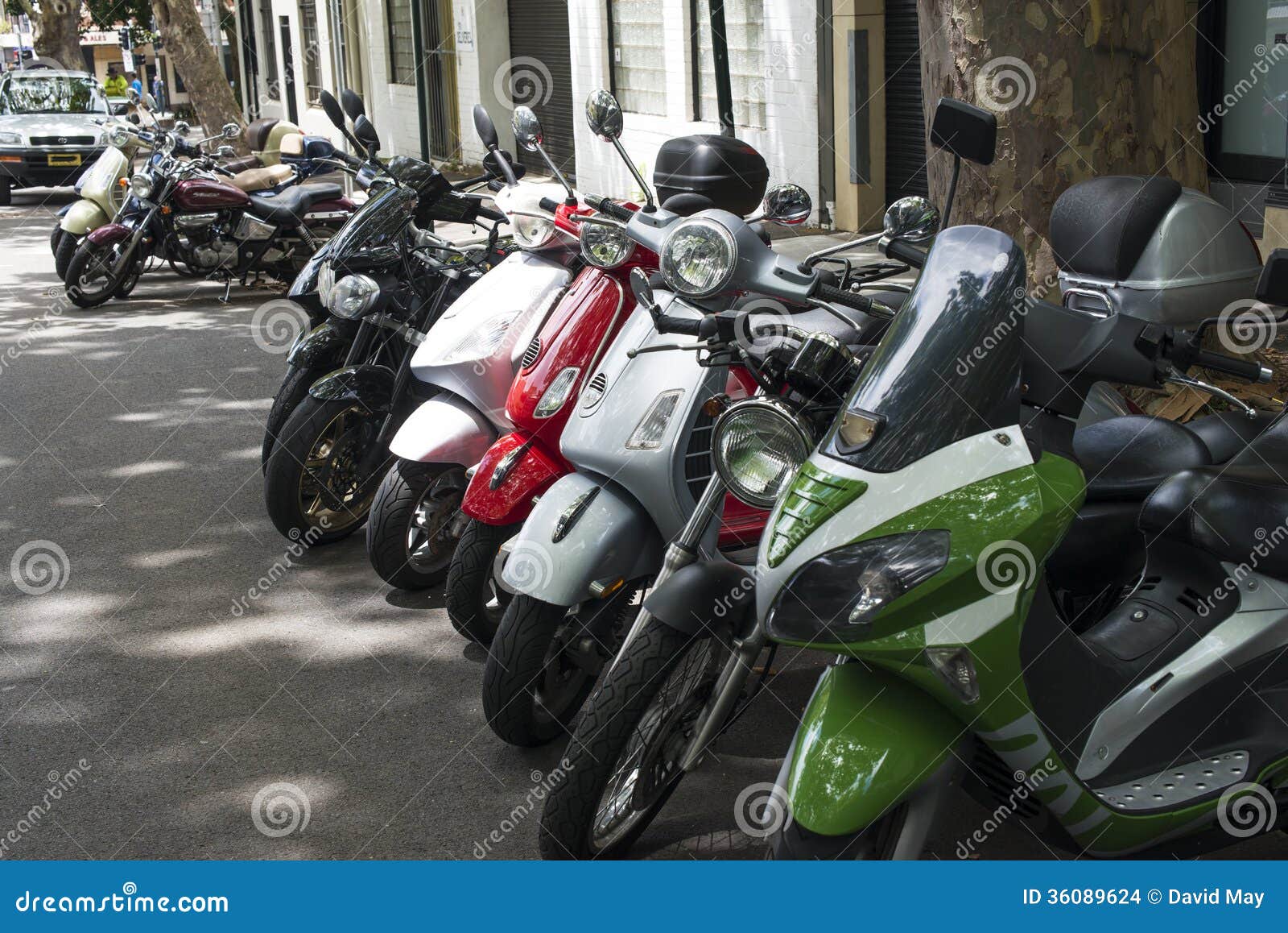 Scooter commuter parking editorial stock image. Image of commuter