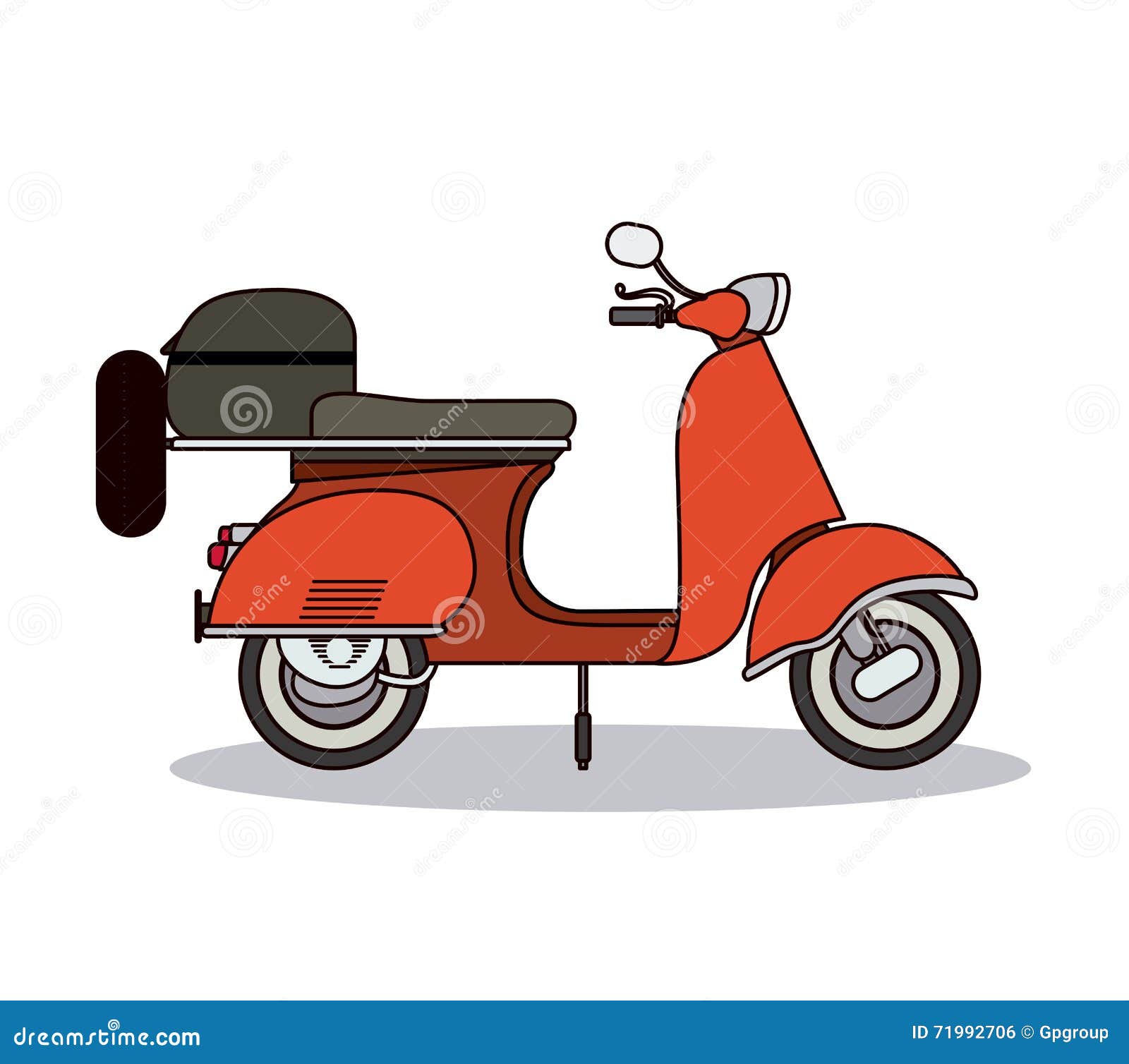 Scooter Style Design Stock Vector Image 71992706