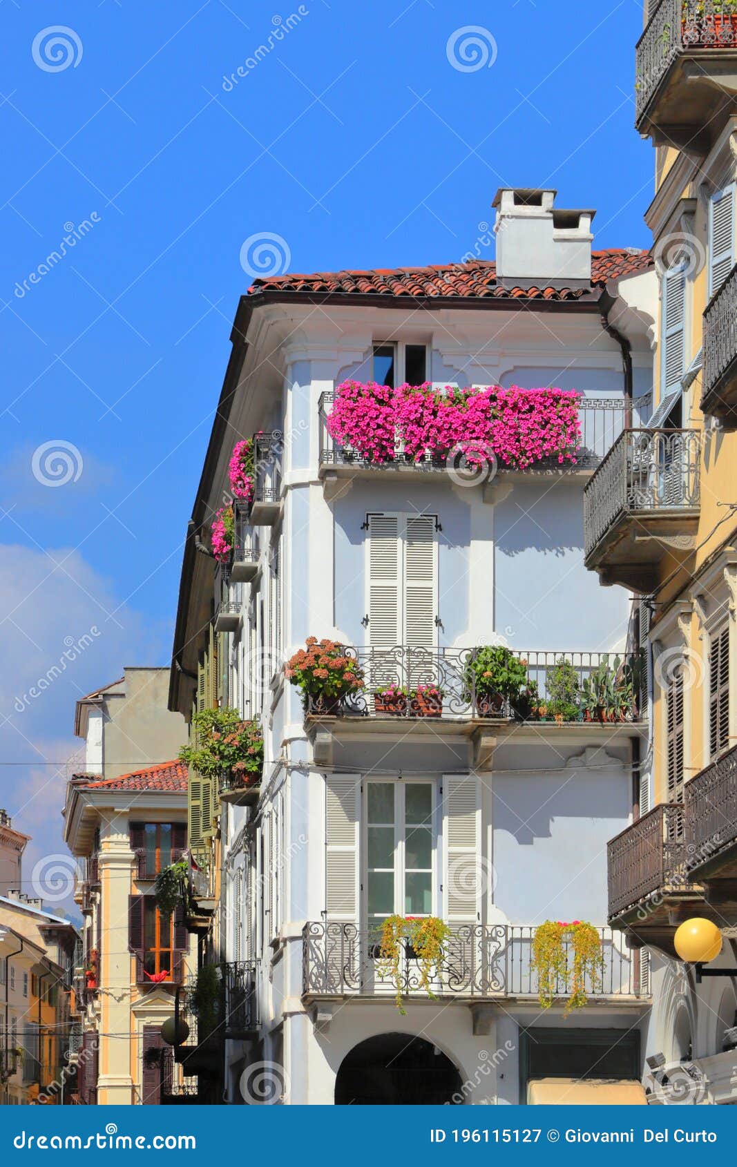 scorcio di biella in italia, view of b iella city in italy