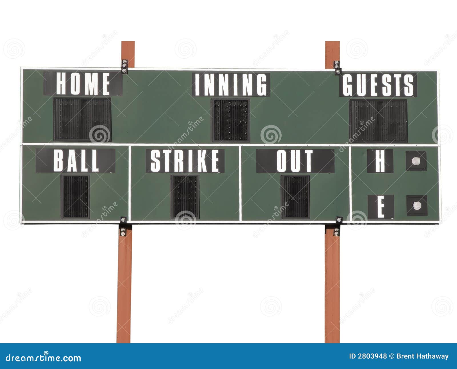 Scoreboard stock photo. Image of score, game, baseball 2803948
