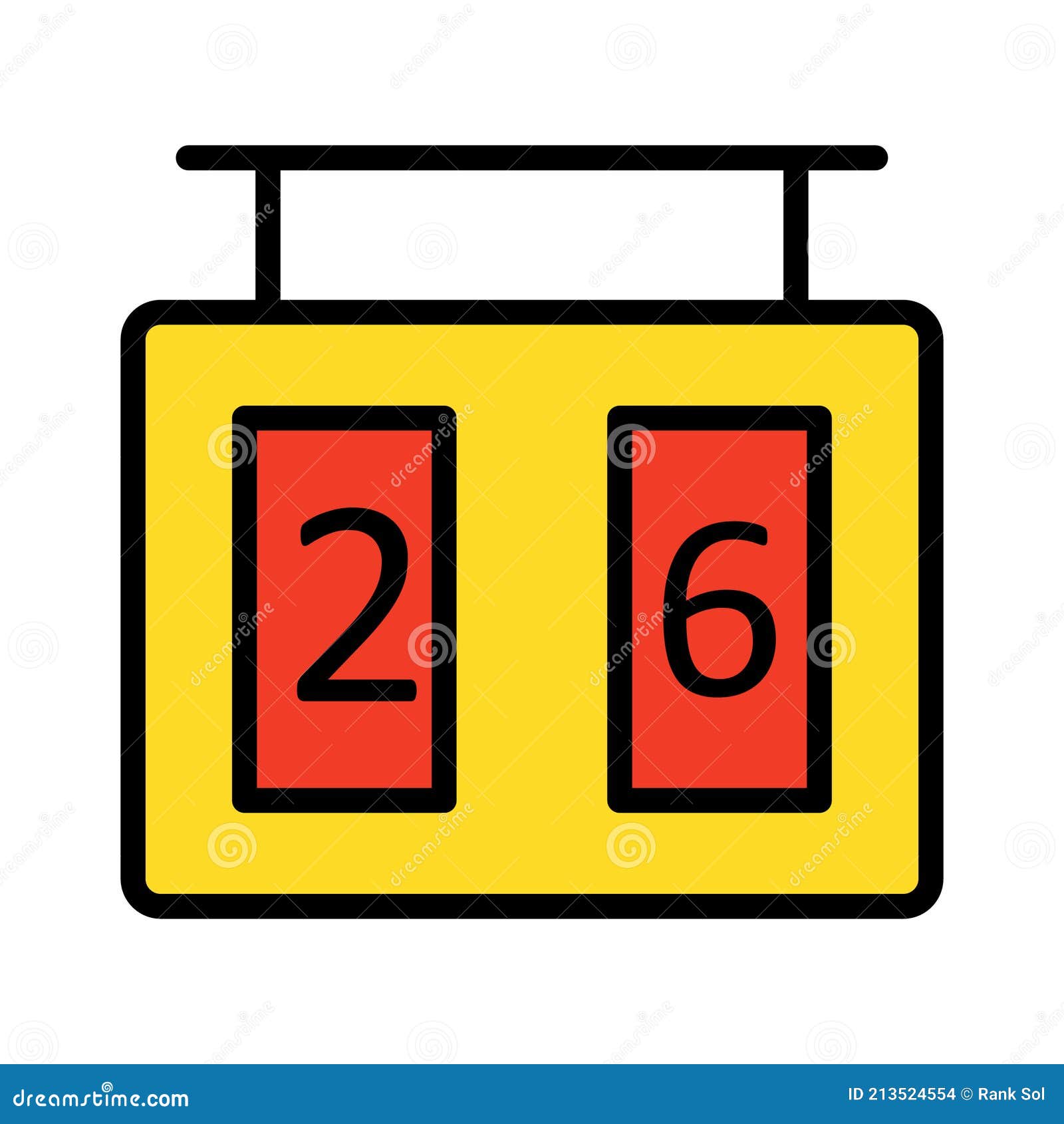 scoreboard, counts    icon that can be easily modified or edited