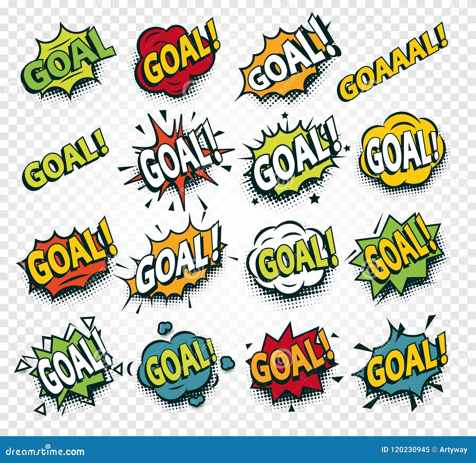 scored goal sticker, hit the ball, comics speech set, soccer web online translation  , football 