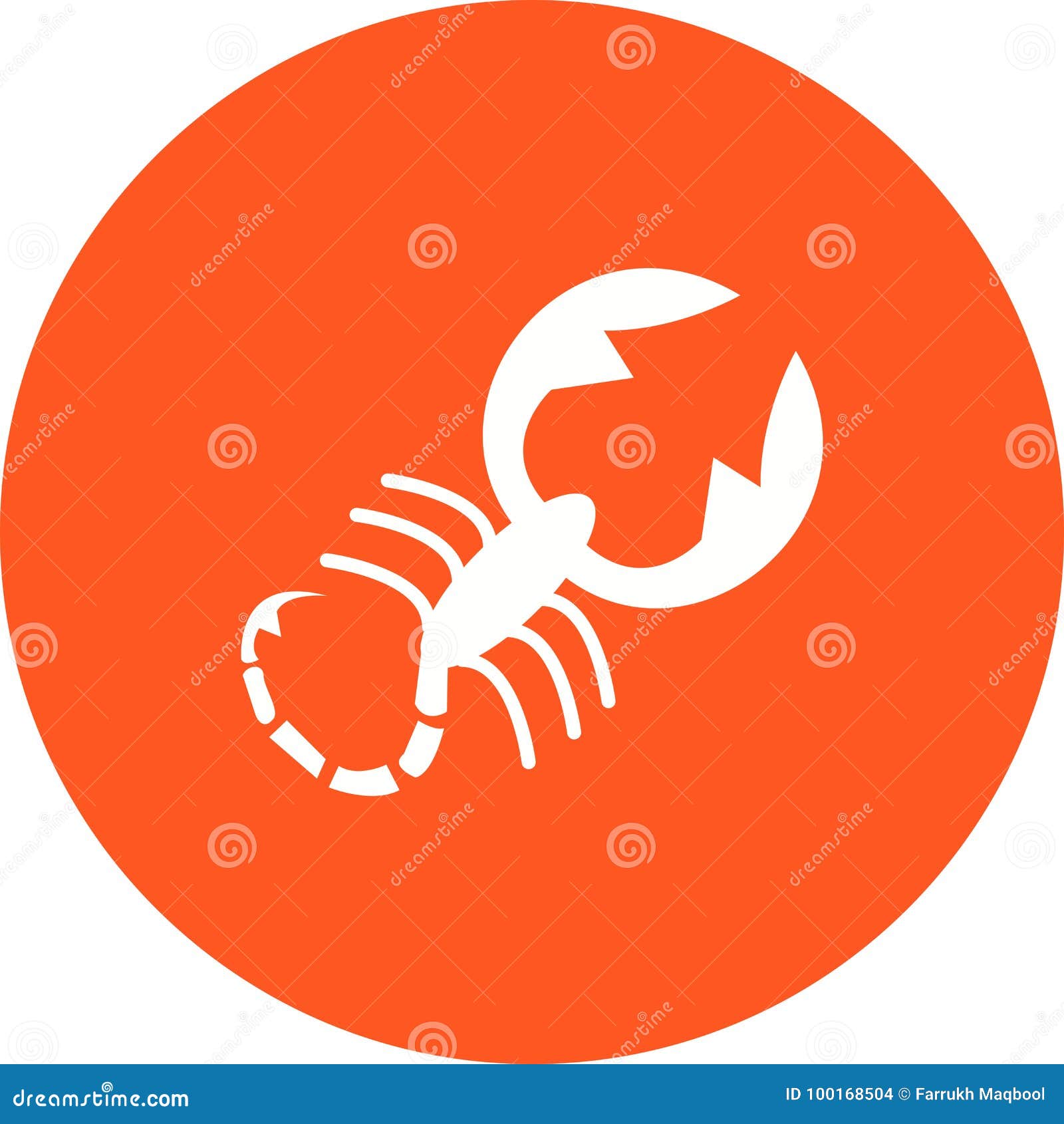 Scorpio vektor illustrationer. Illustration av kalender - 100168504