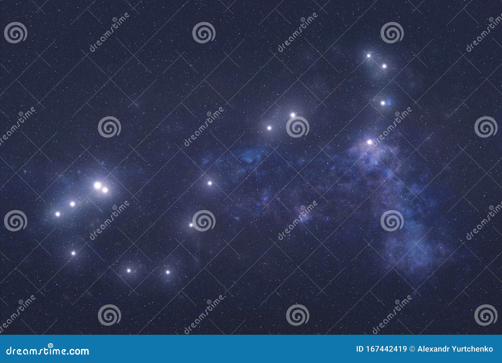 scorpio constellation in outer space