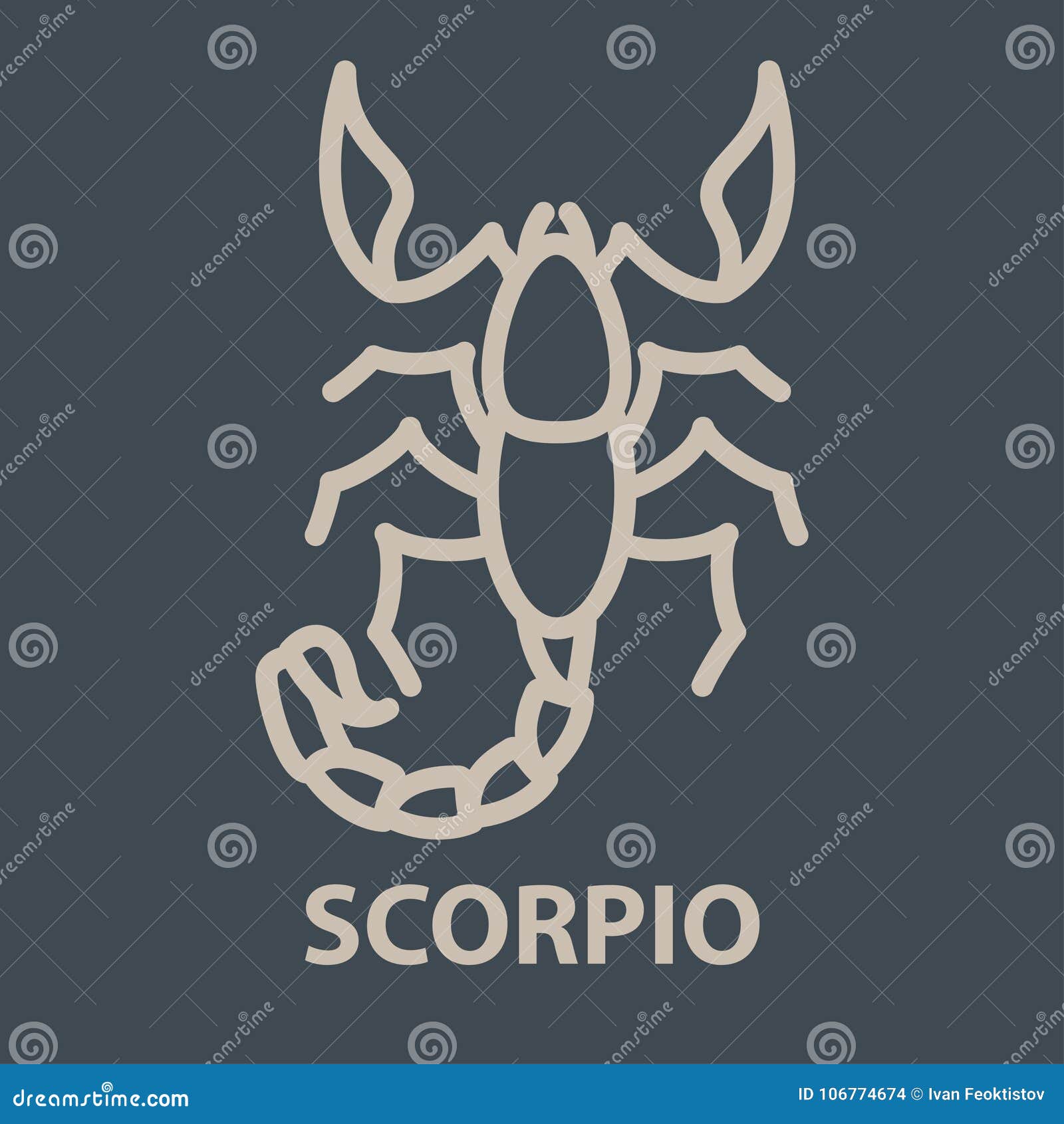 Scorpio logo template stock vector. Illustration of poisonous - 106774674