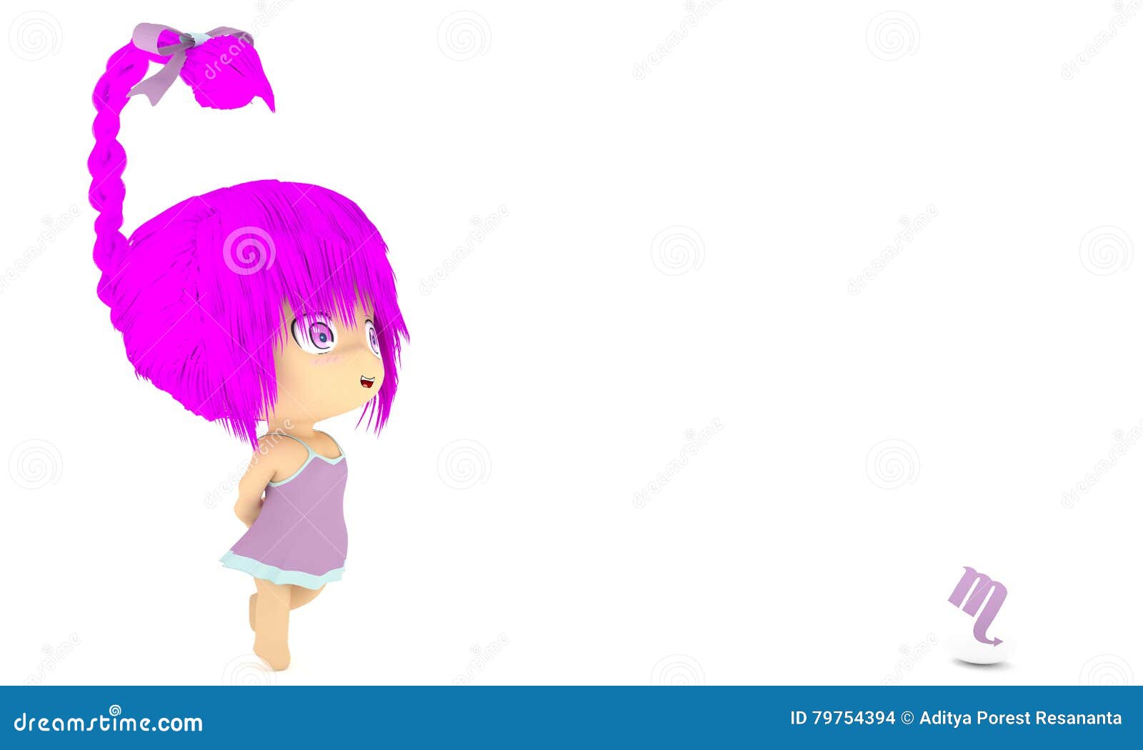 Scorpio Zodiac Chibi Style 3D Stock Illustration - Illustration of chibi,  astrology: 79754394