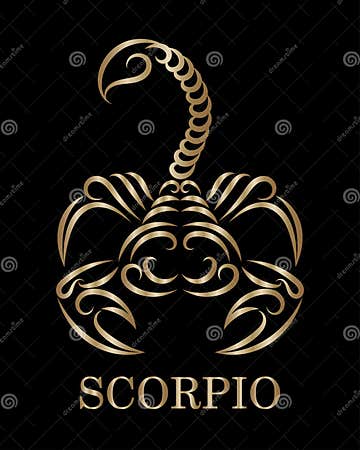 Scorpio Zodiac Line Art Vector Eps 10 Stock Vector - Illustration of ...