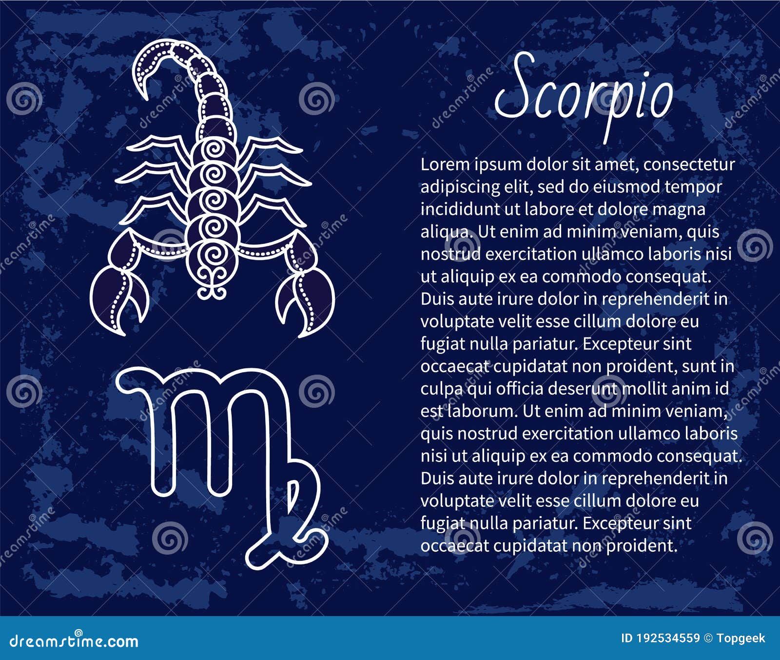 What month is for Scorpio?