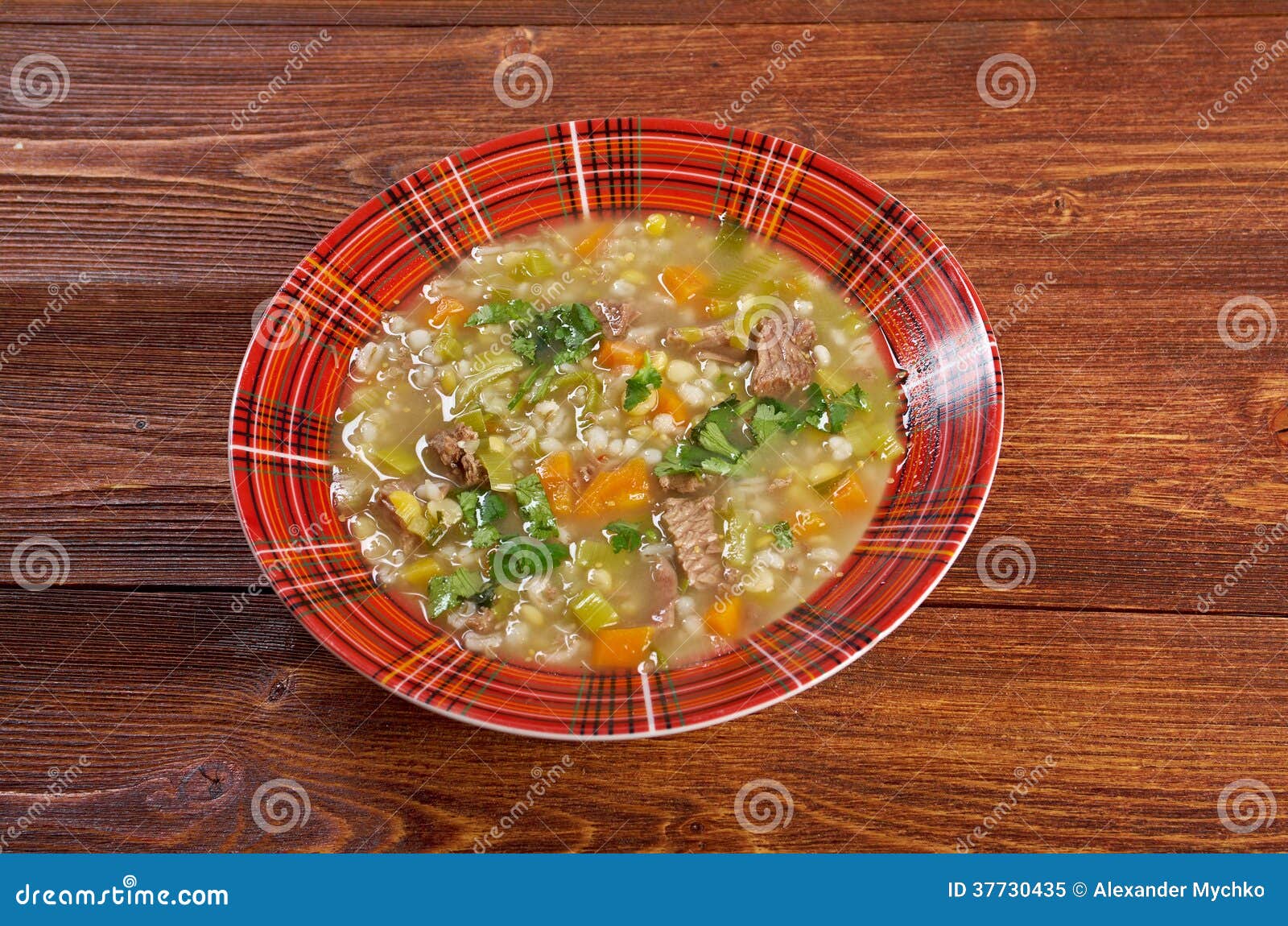 Scotch Broth Soup stock image. Image of vegetable, cutlery 37730435