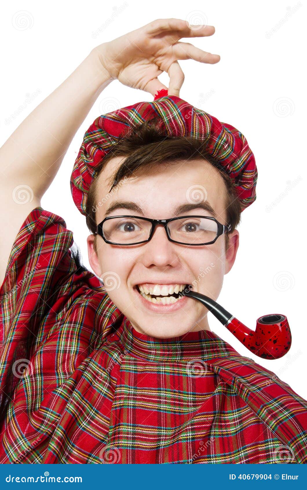 Scotsman with smoking pipe stock photo. Image of formal 40679904