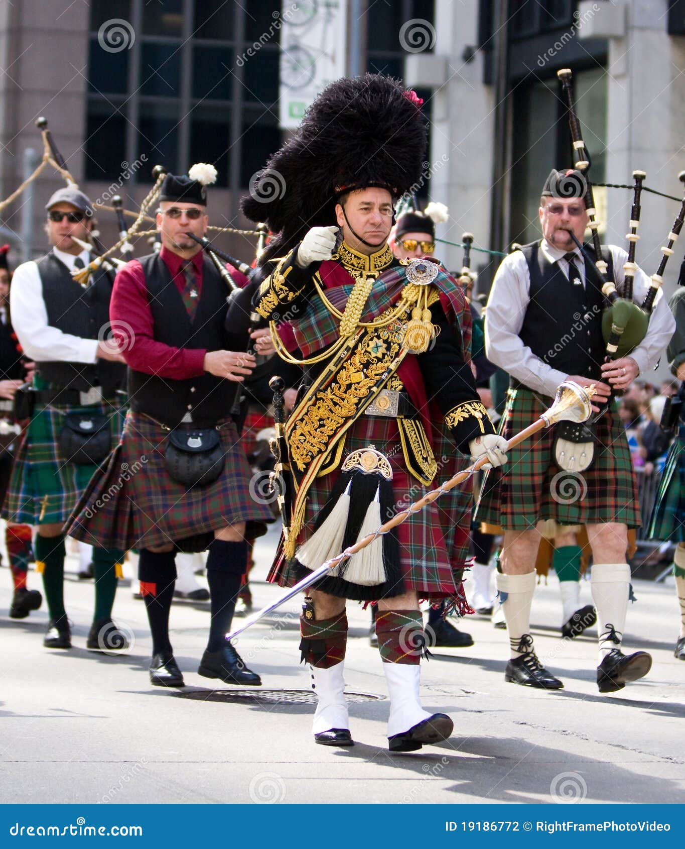Scottish military pipe bands