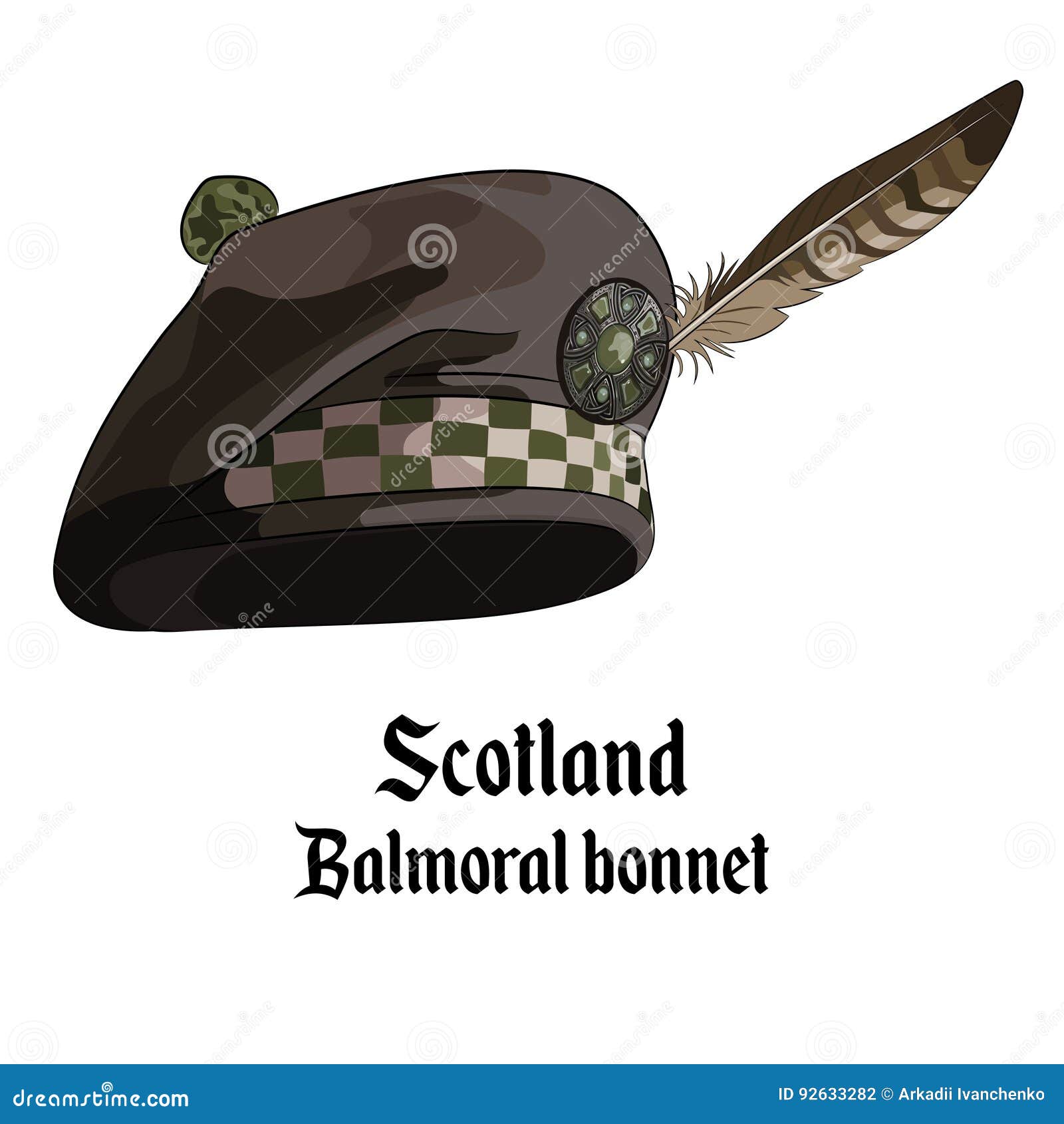 Green trapper cap hat Royalty Free Vector Image