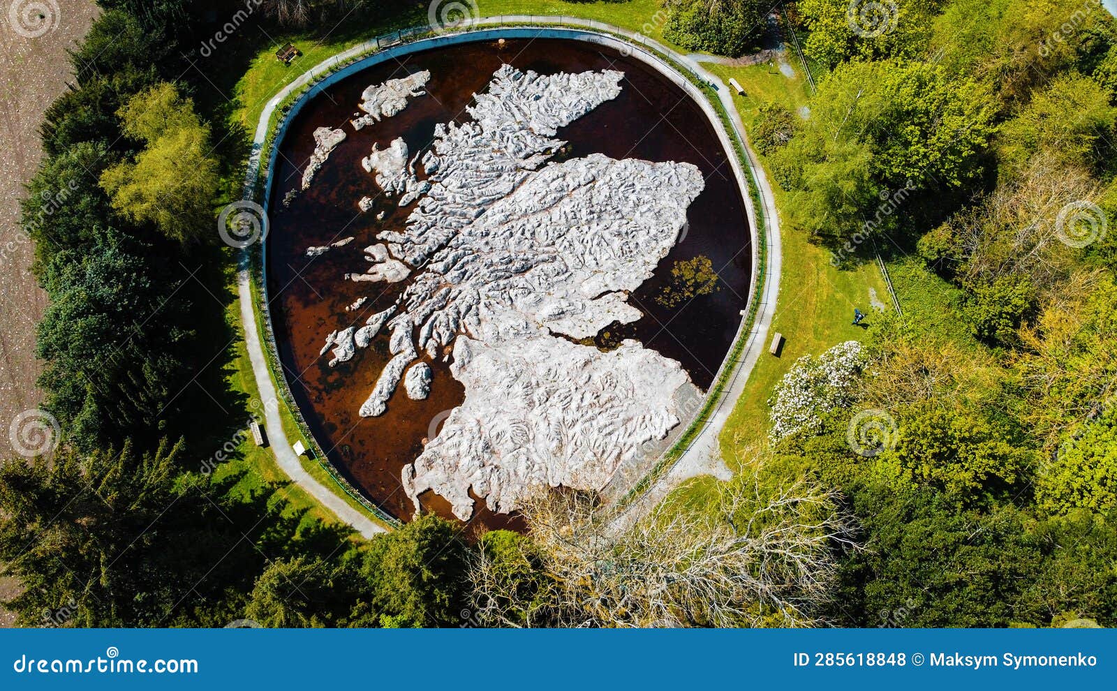Scottish Borders, Eddleston Great Polish Map of Scotland Stock Photo