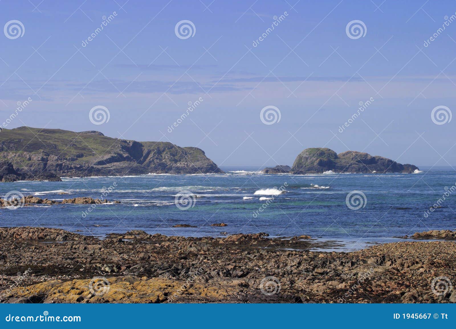 Scottish coastline stock image. Image of hilly, wasteland - 1945667