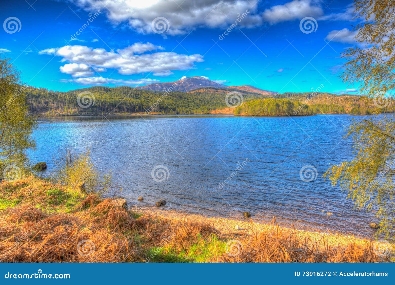 Scottish Loch Garry Scotland UK Lake West of Invergarry on the A87 ...