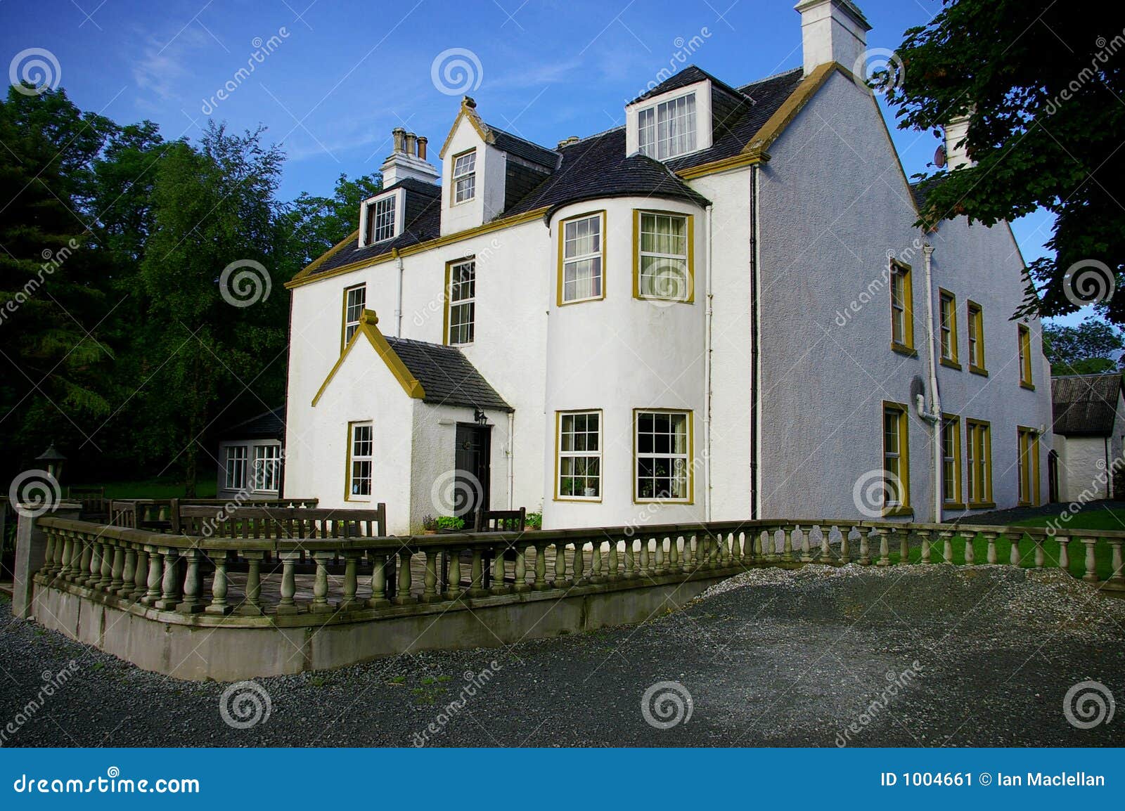 Scottish Mansion stock image. Image of house, amazing 1004661