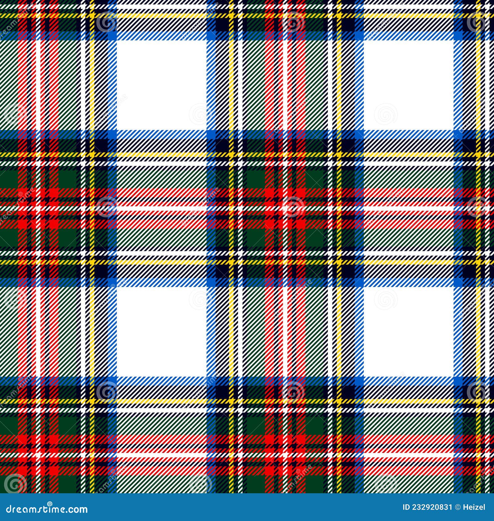 Royal stewart modern tartan plaid pattern Vector Image