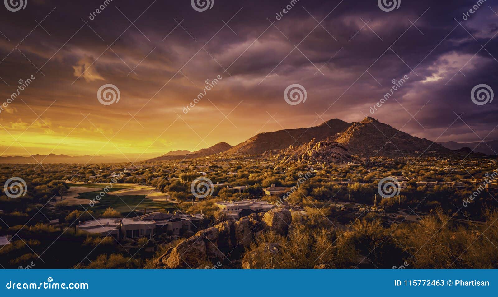 Scottsdale Arizona Desert Landscape,USA Stock Image - Image of states ...