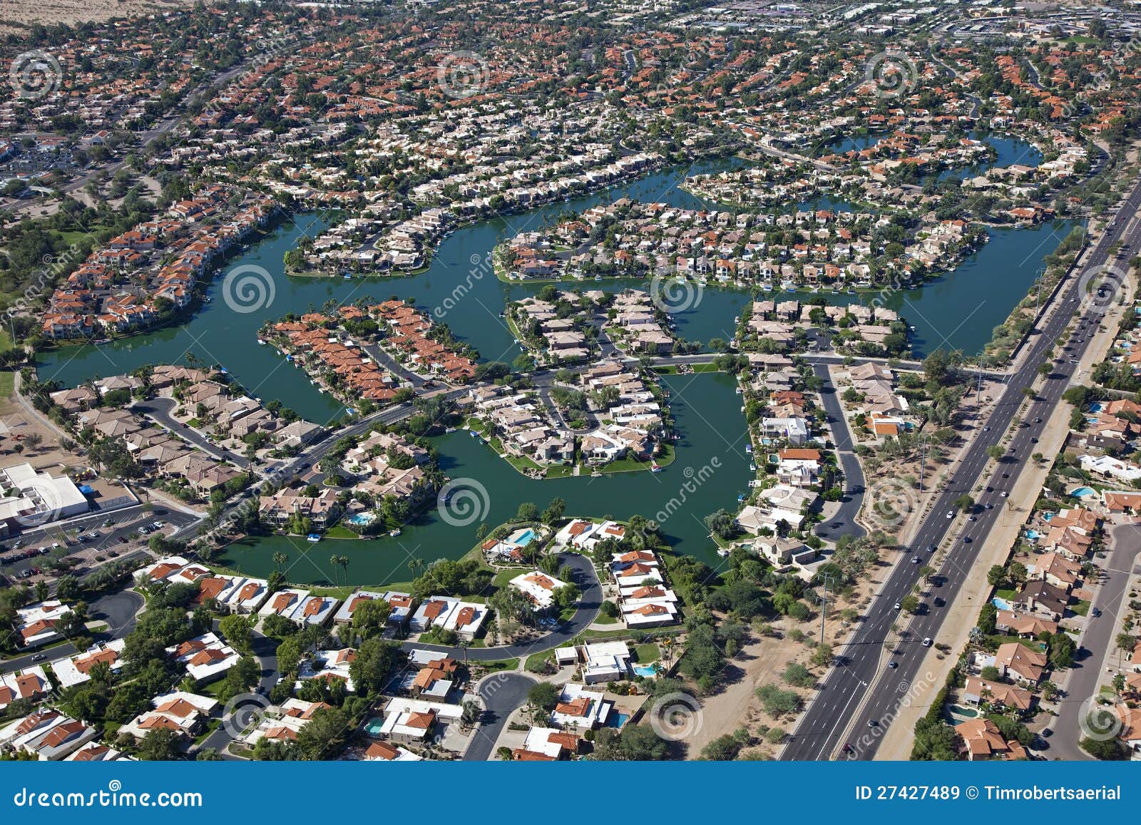 Scottsdale Lake Front Homes Royalty Free Stock Images Image 27427489