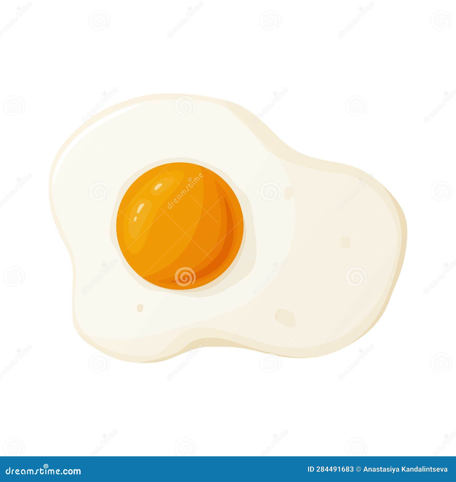 Scrambled Egg. Healthy Breakfast. Protein and Yolk Stock Illustration Illustration of fried