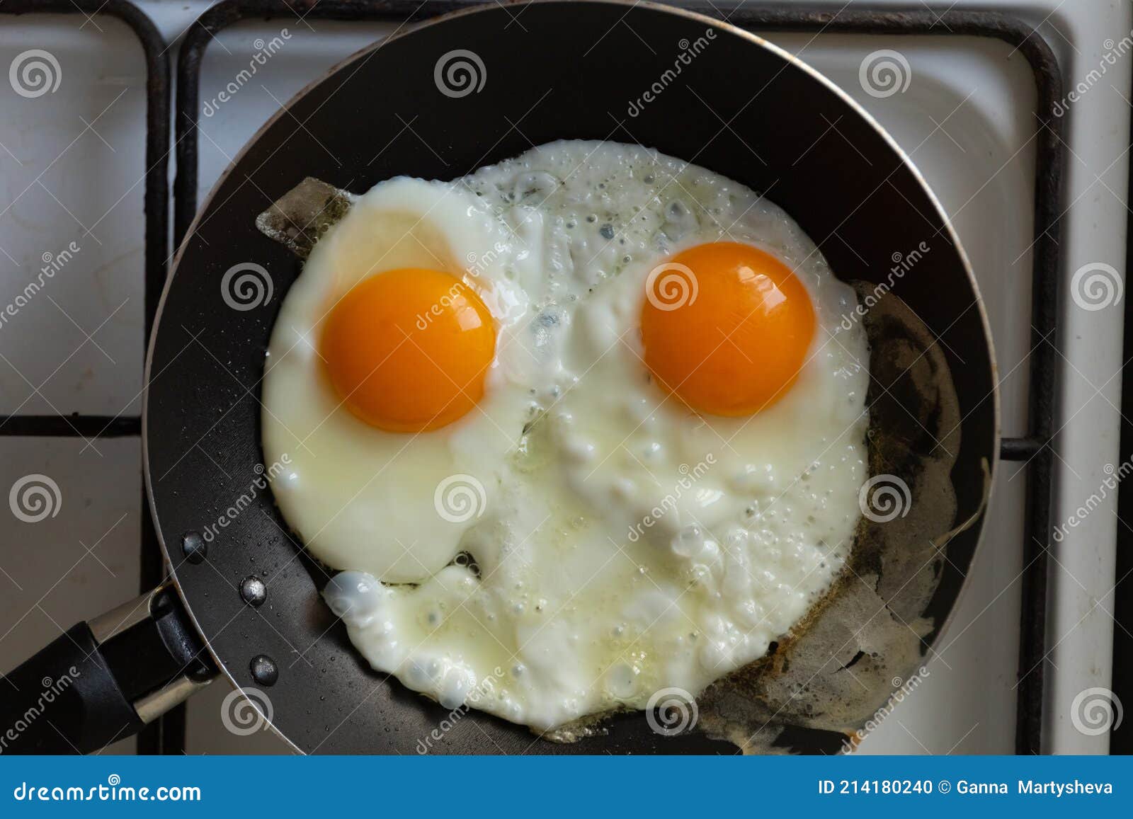 Scrambled Eggs for a Healthy Breakfast Stock Photo Image of iron, lard 214180240