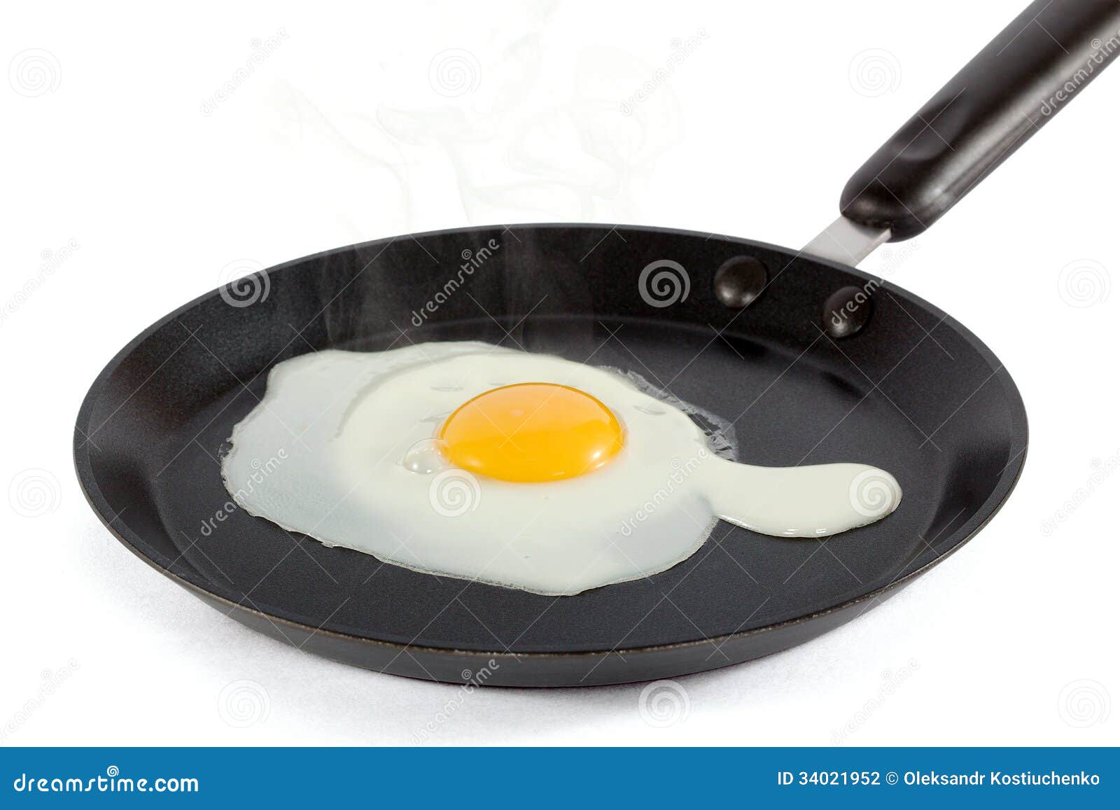 Scrambled Eggs, Isolated On White Background Stock Photo - Image of