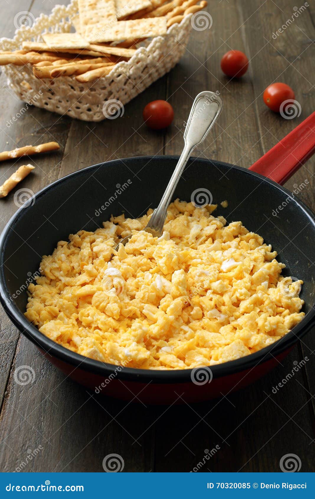 Scrambled eggs stock image. Image of fluffy, morning 70320085