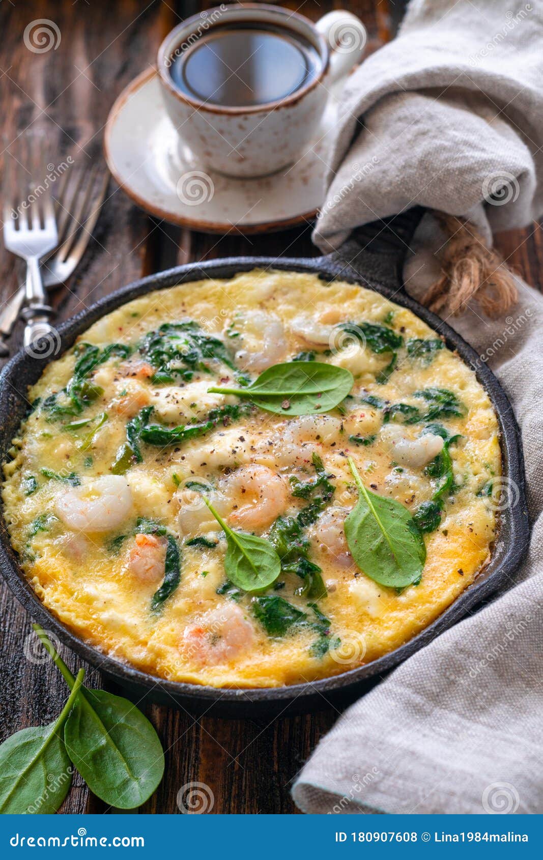 Scrambled Eggs With Prawns Cheese And Spinach Stock Photo Image Of Breakfast Background Scrambled Eggs With Prawns Cheese And Spinach Stock Photo Image Of Breakfast Background