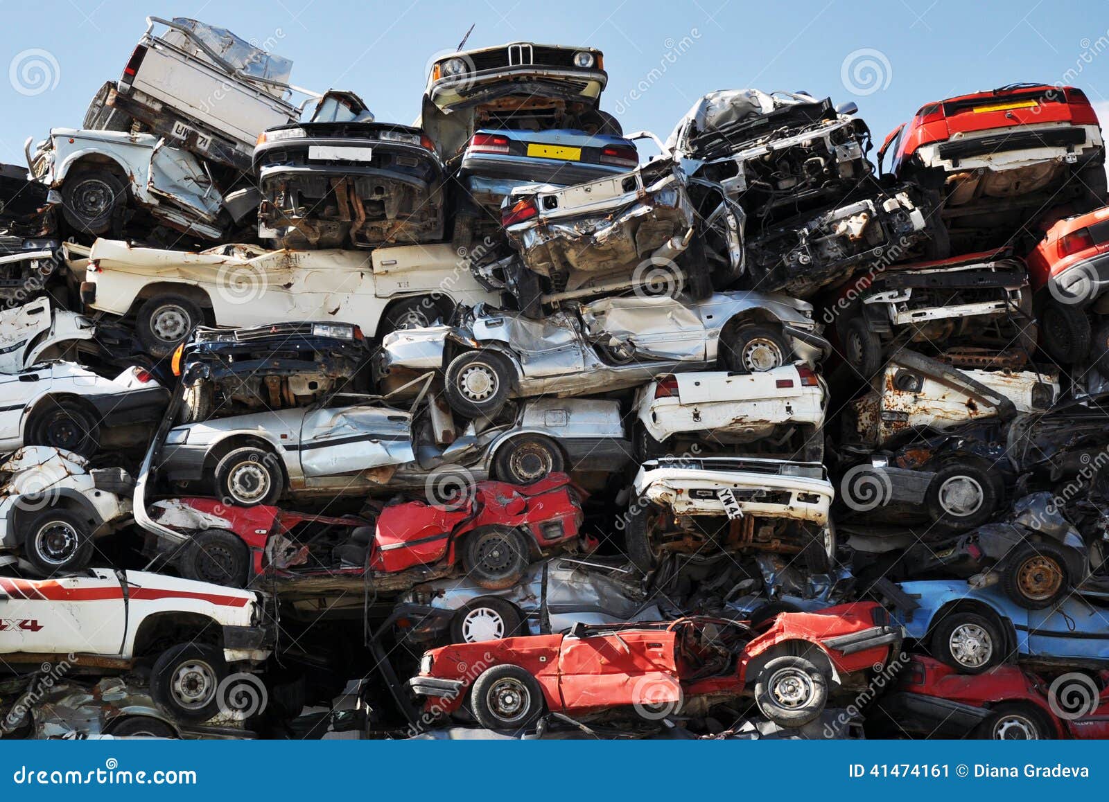 Scrap Cars Stock Photo Image 41474161