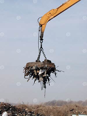 Scrap Yard Magnet Royalty Free Stock Images Image 13277279
