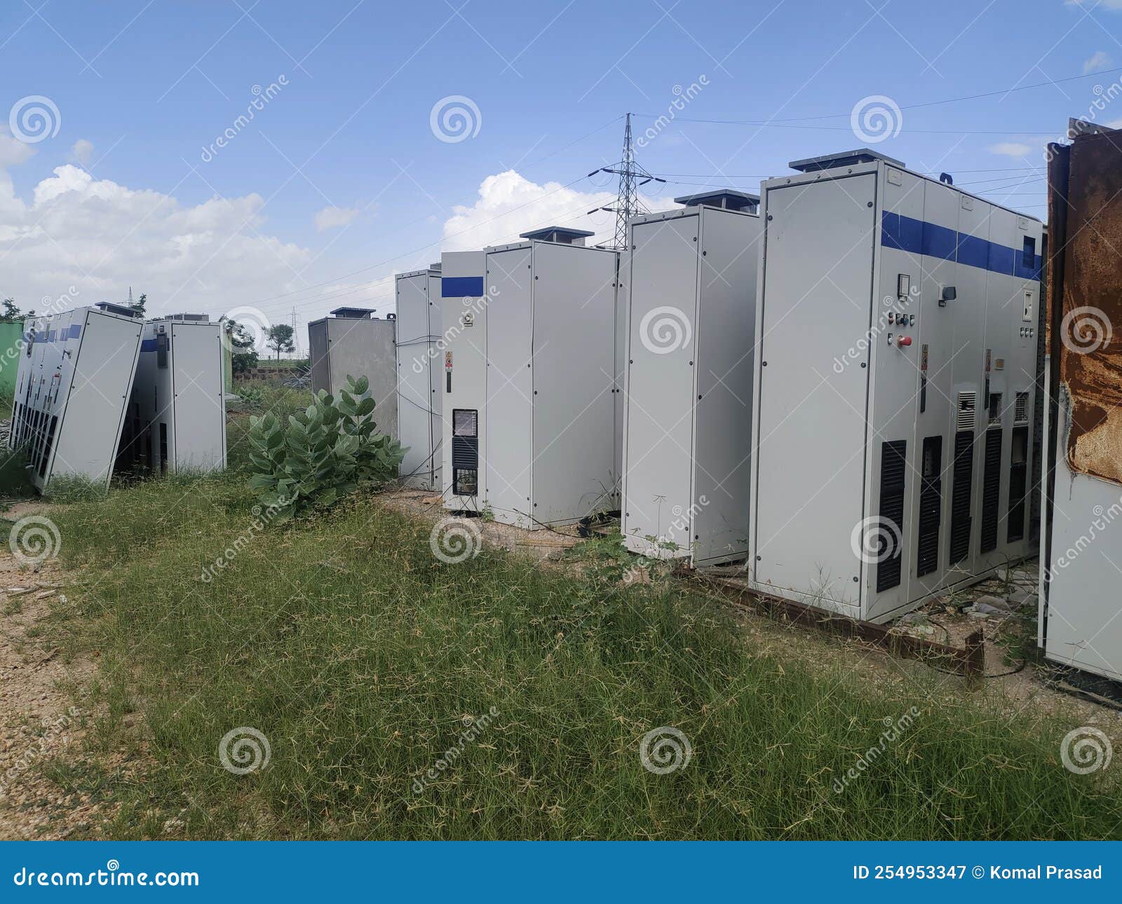 Scrap Yard in Solar Plant in Rajasthan India Stock Image Image of