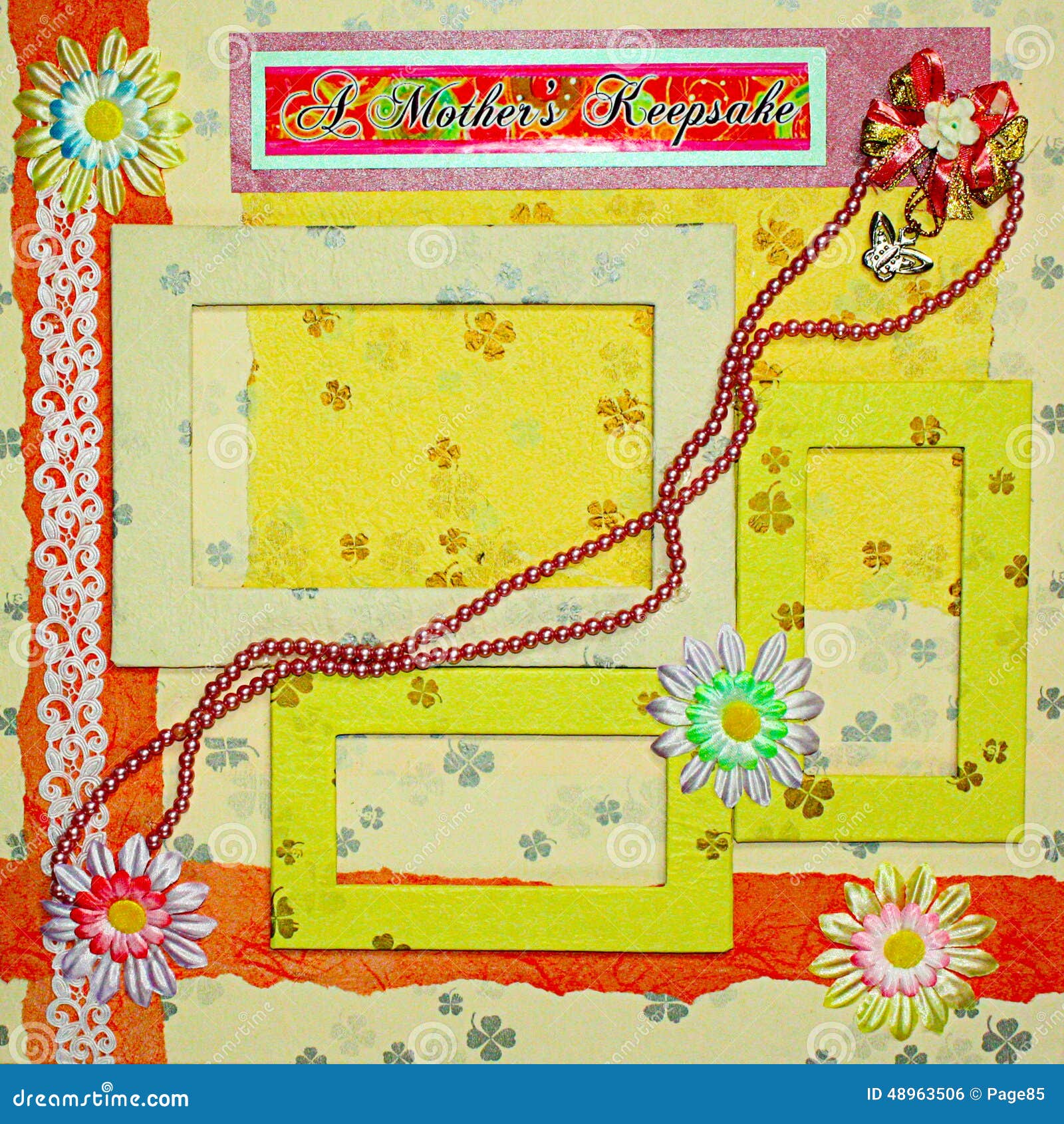 Scrapbook album cover stock illustration. Illustration of hand 48963506