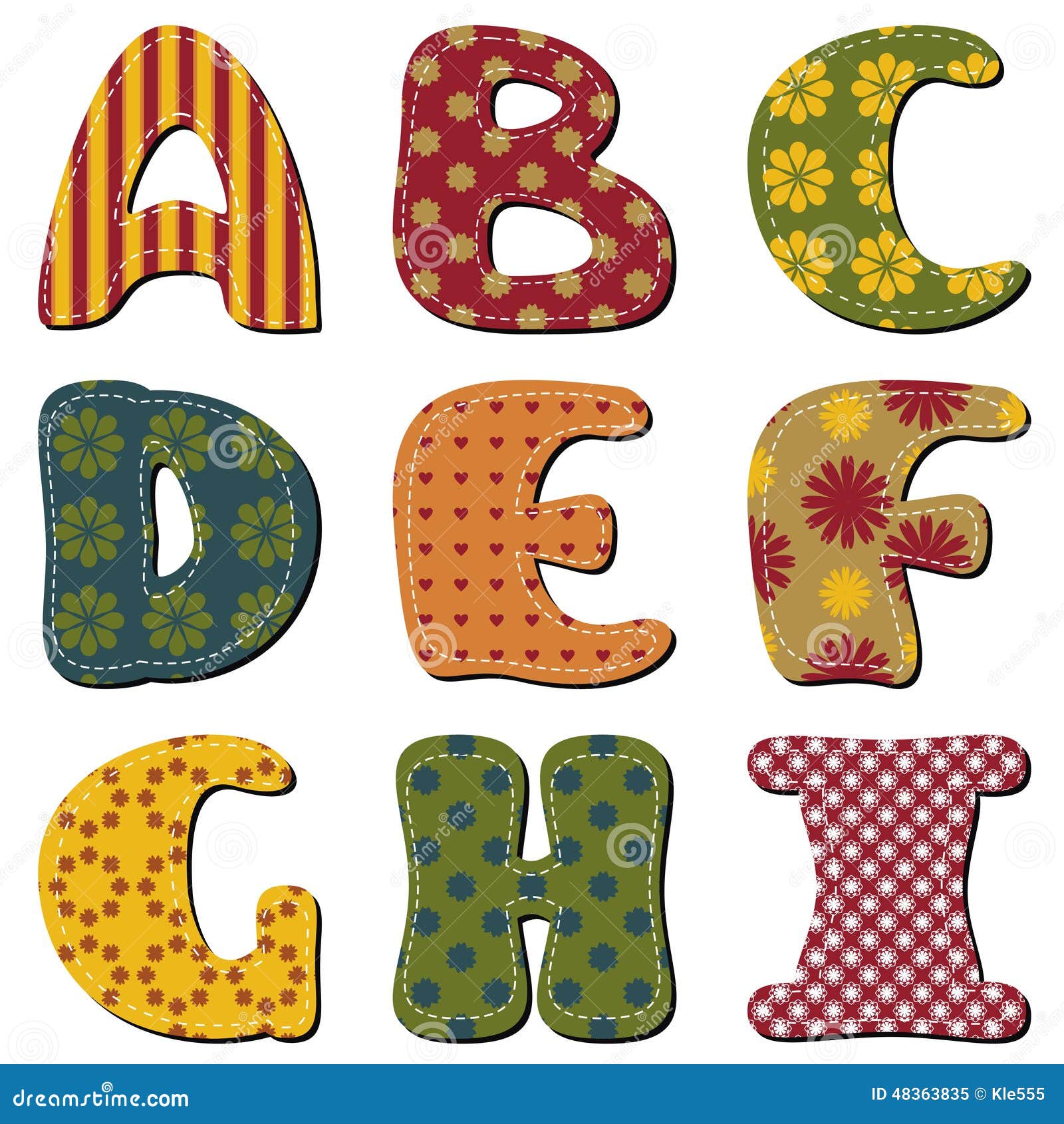 Scrapbook alphabet stock illustration. Illustration of scrap 48363835