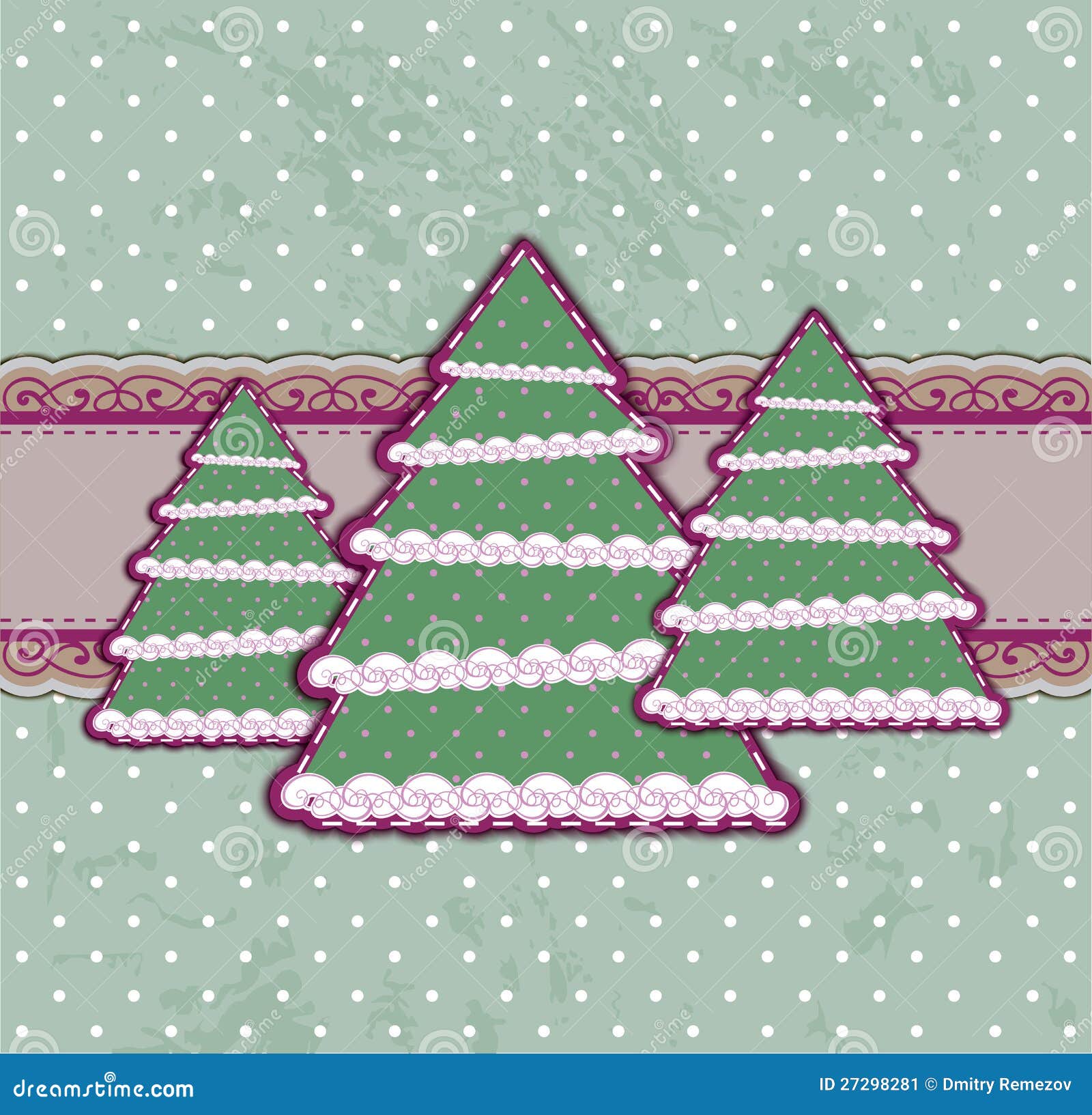 Scrapbook christmas card stock illustration. Illustration of beauty